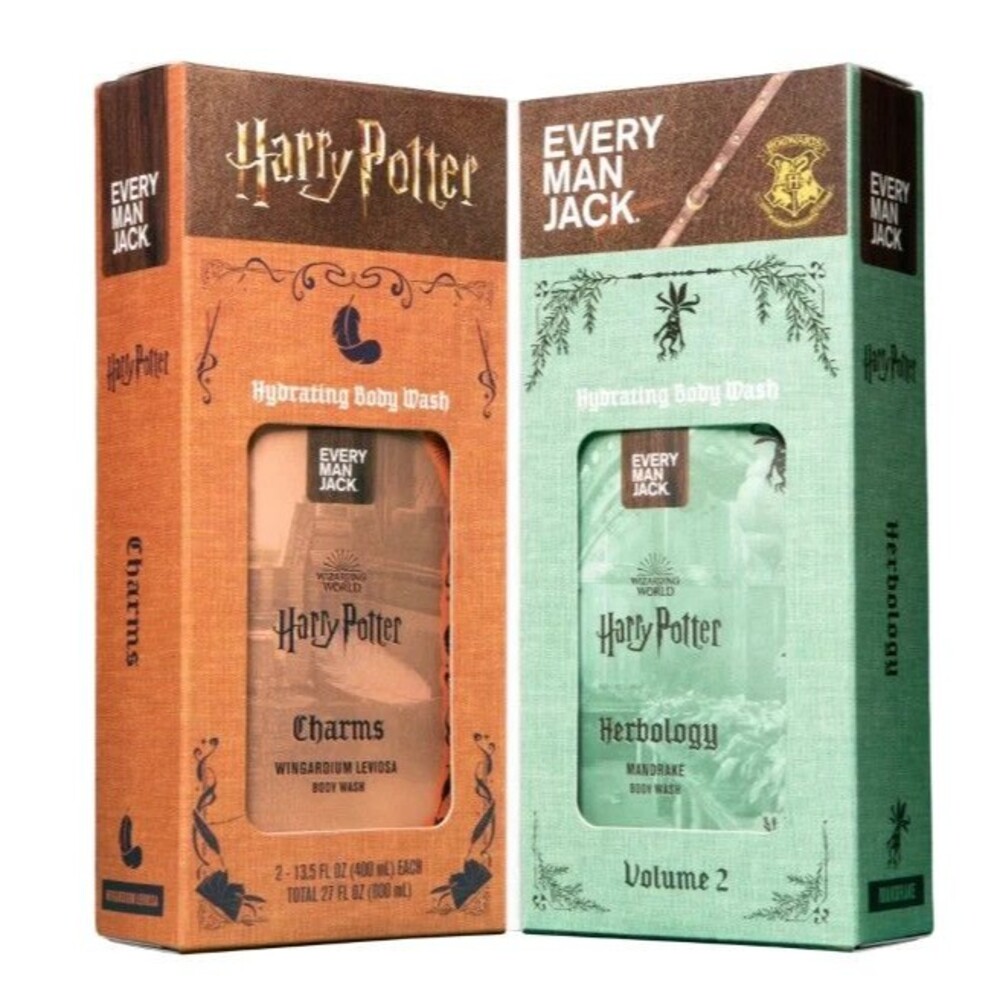 NEW Every Man Jack + Harry Potter Wingardium Leviosa & Mandrake Body Wash